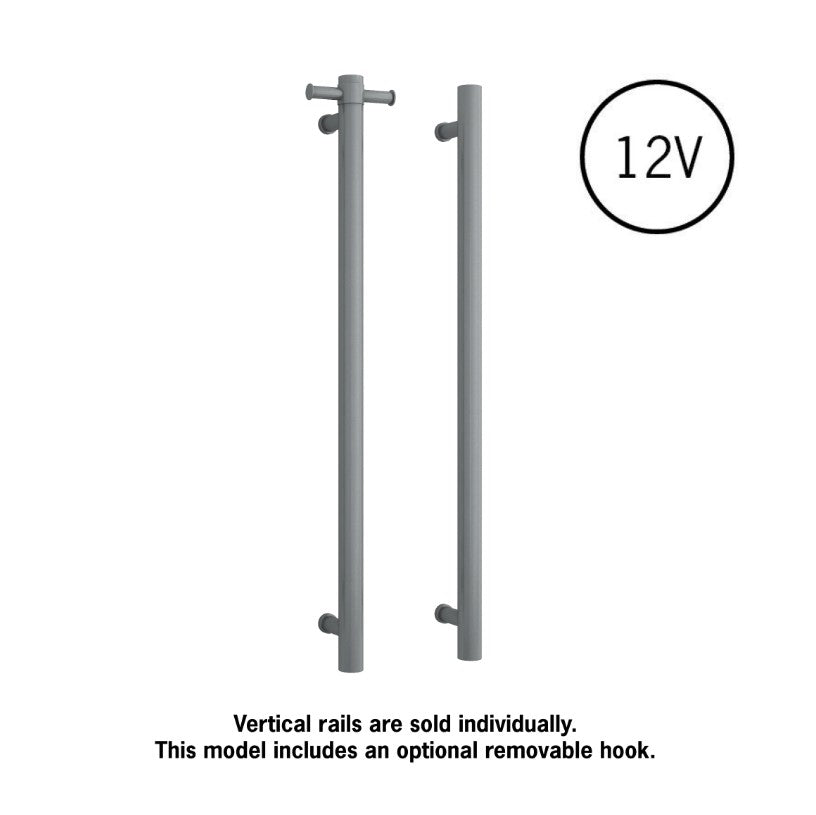 Thermogroup Round Heated Vertical Bar Rail Gun Metal
