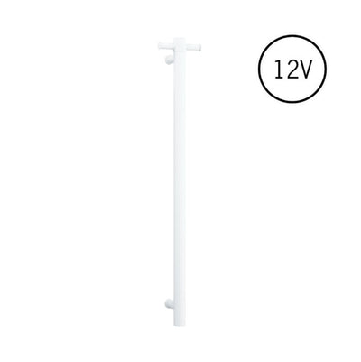 Thermogroup Round Heated Vertical Bar Rail Matte White