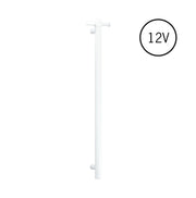 Thermogroup Round Heated Vertical Bar Rail Satin White