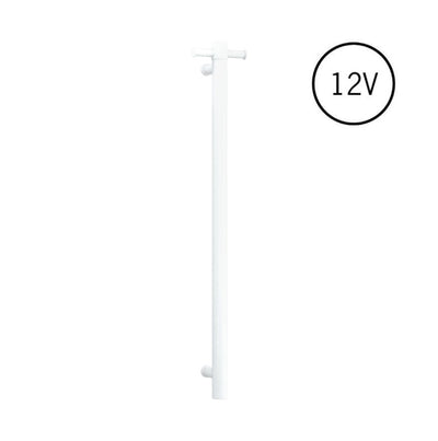 Thermogroup Round Heated Vertical Bar Rail Satin White
