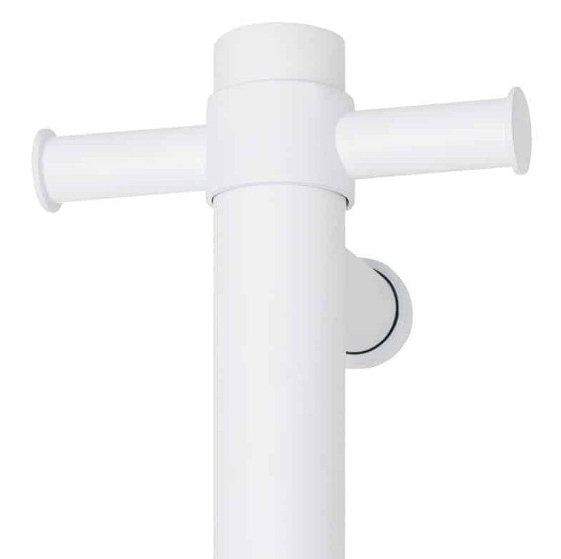 Thermogroup Round Heated Vertical Bar Rail 240V Matte White