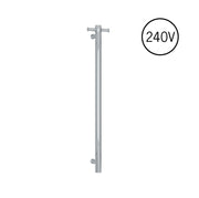 Thermogroup Round Heated Vertical Bar Rail 240V Polished Stainless