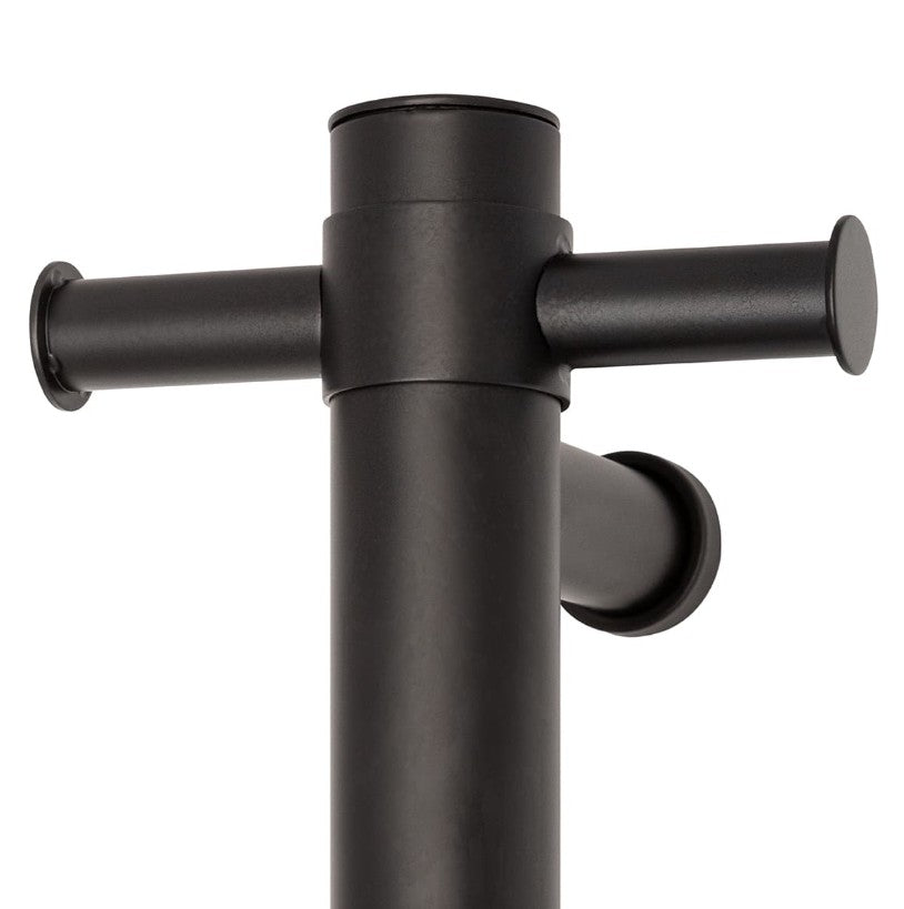 Thermogroup Round Heated Vertical Bar Rail 240V Matte Black