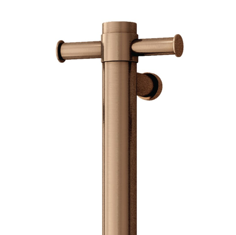 Thermogroup Round Heated Vertical Bar Rail 240V Brushed Bronze