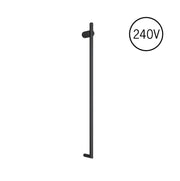 Thermogroup Round Heated Vertical Bar Rail 240V Matte Black