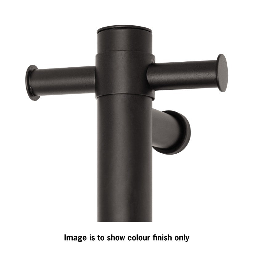 Thermogroup Round Heated Vertical Bar Rail 240V Matte Black