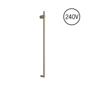 Thermogroup Round Heated Vertical Bar Rail 240V Brushed Nickel