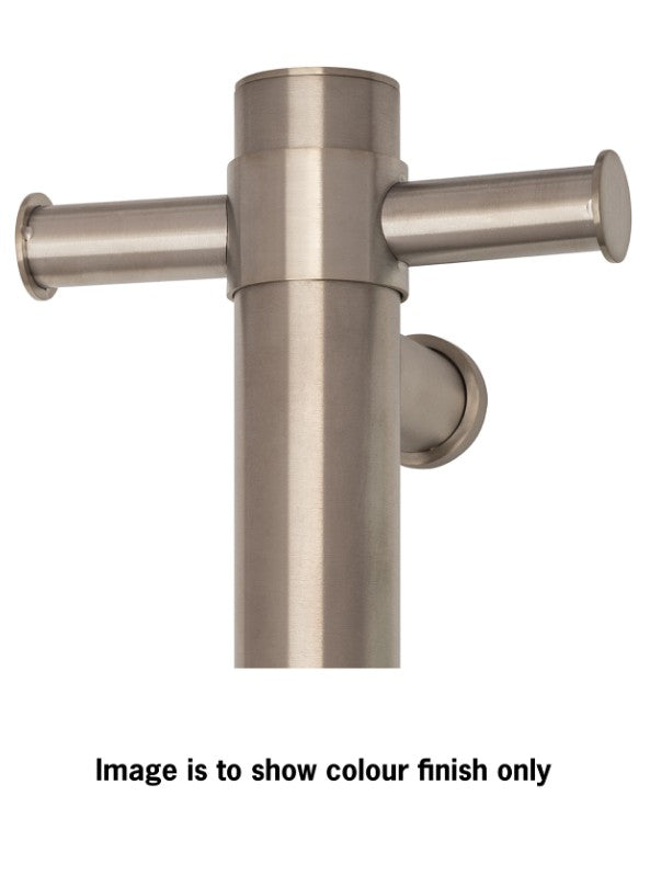Thermogroup Flat Pill Heated Vertical Bar Rail 12V Brushed Nickel
