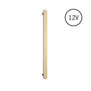 Thermogroup Flat Pill Heated Vertical Bar Rail 12V Brushed Brass
