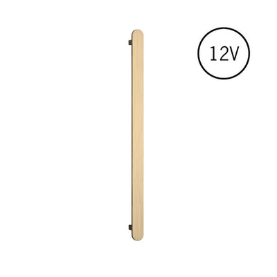 Thermogroup Flat Pill Heated Vertical Bar Rail 12V Brushed Brass