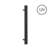 Thermogroup Triple Tube Heated Vertical Towel Rail 12V Matte Black