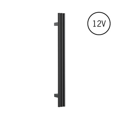 Thermogroup Triple Tube Heated Vertical Towel Rail 12V Matte Black