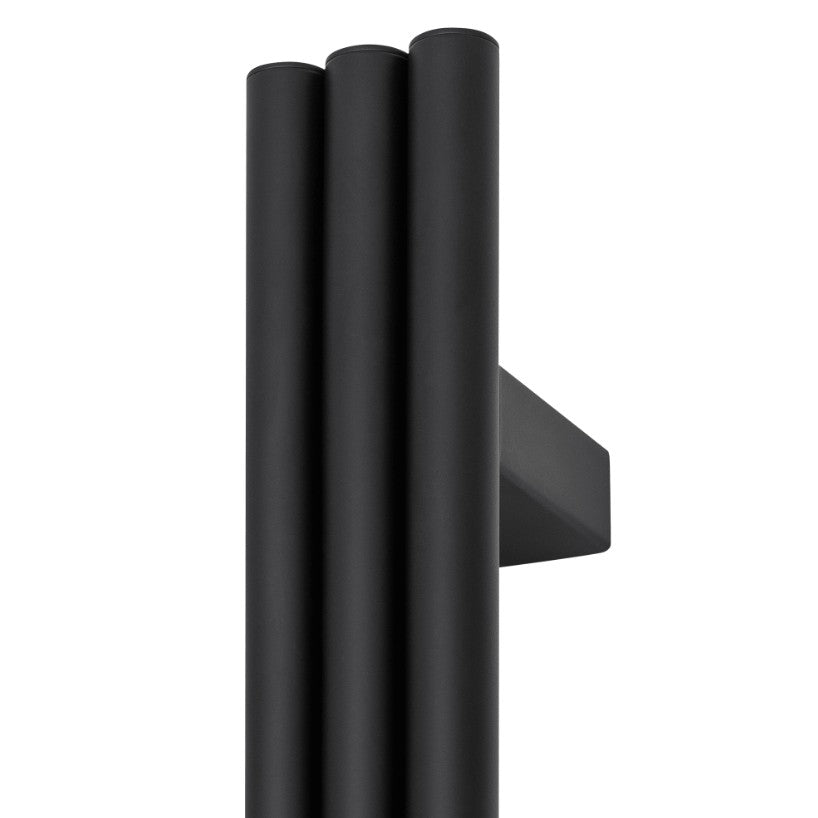 Thermogroup Triple Tube Heated Vertical Towel Rail 12V Matte Black
