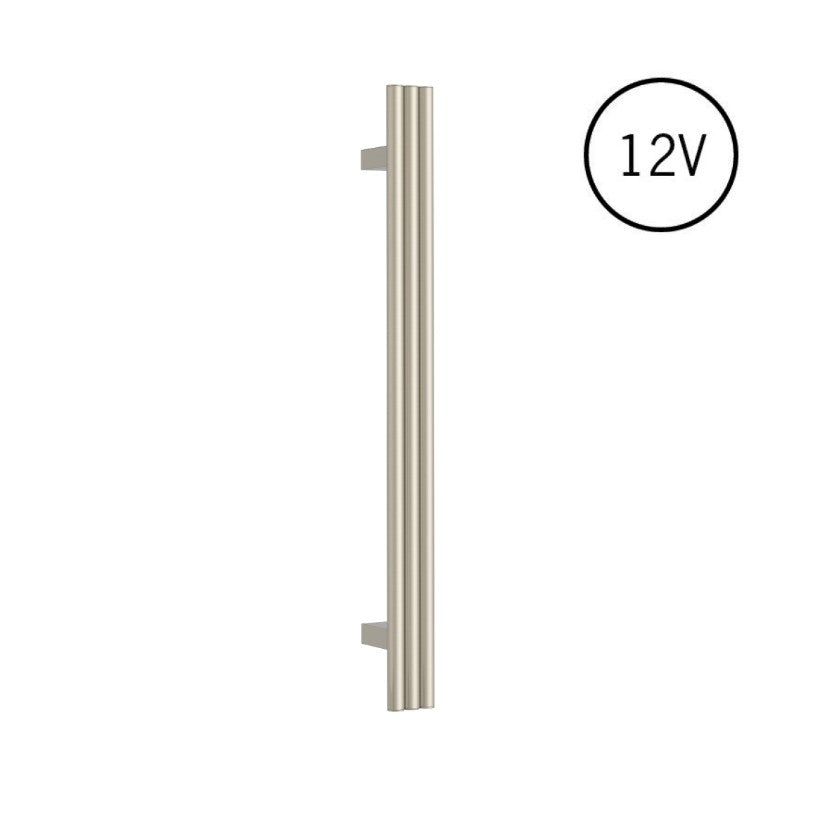 Thermogroup Triple Tube Heated Vertical Towel Rail 12V Brushed Nickel