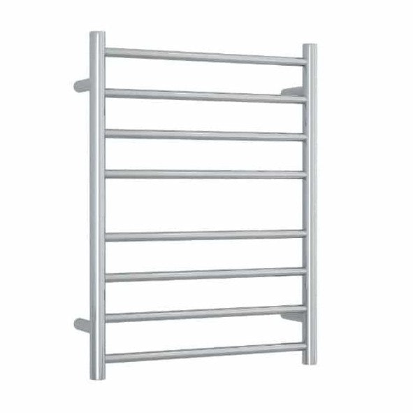 Thermogroup Straight Round Ladder Heated Towel Rail 240 Polished Stainless