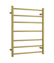Thermogroup Round Ladder Heated Towel Rail 240 Brushed Gold