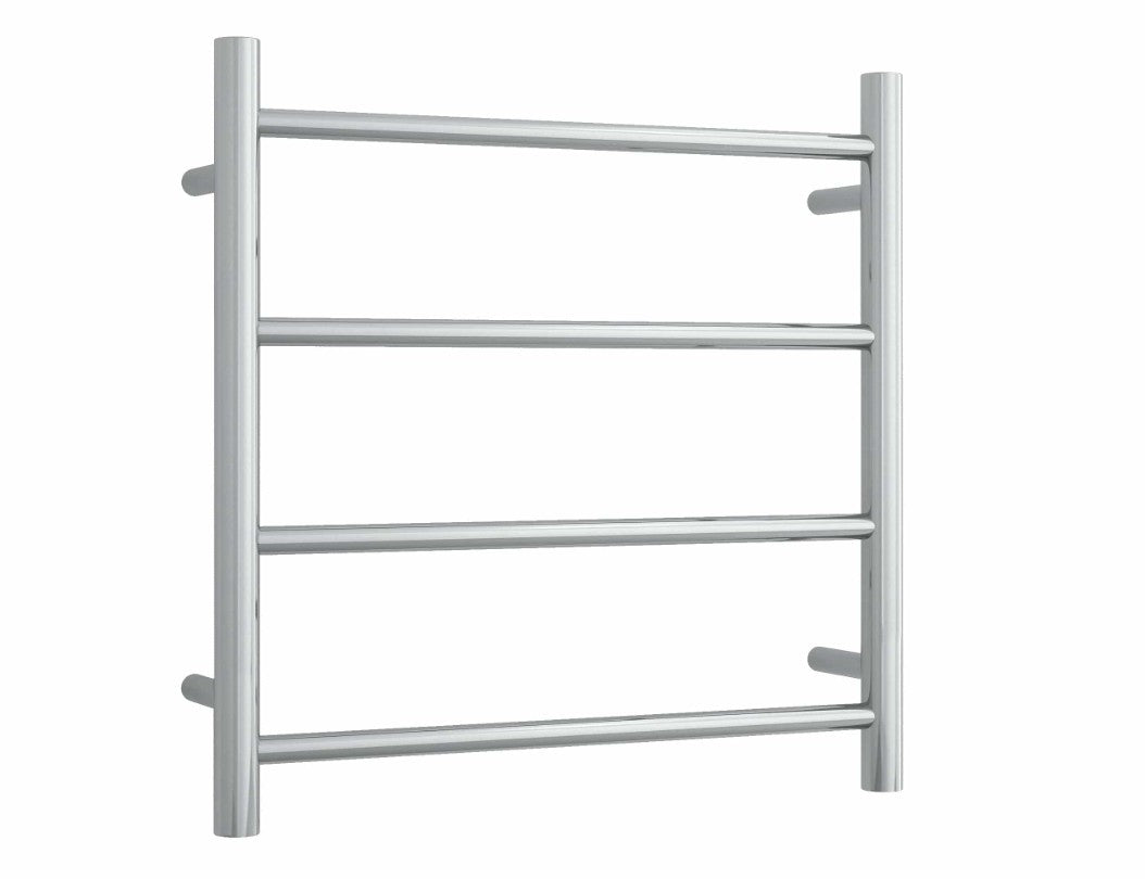 Thermogroup Straight Round Ladder Heated Towel Rail 12V Polished Stainless