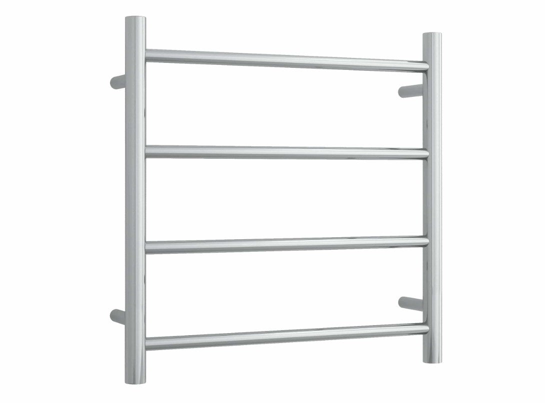 Thermogroup Straight Round Ladder Heated Towel Rail 12V Brushed Stainless