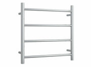 Thermogroup Straight Round Ladder Heated Towel Rail 12V Brushed Stainless