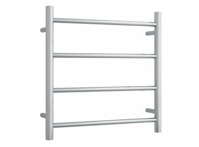 Thermogroup Straight Round Ladder Heated Towel Rail 12V Brushed Stainless