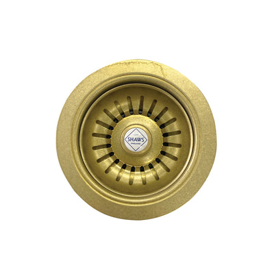Shaws 90mm Basket Strainer – Raw Brass