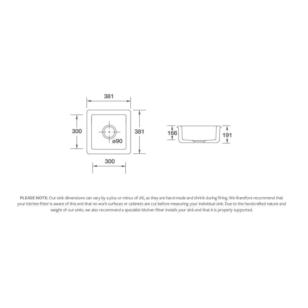 Shaws Belthorn Inset Undermount Sink