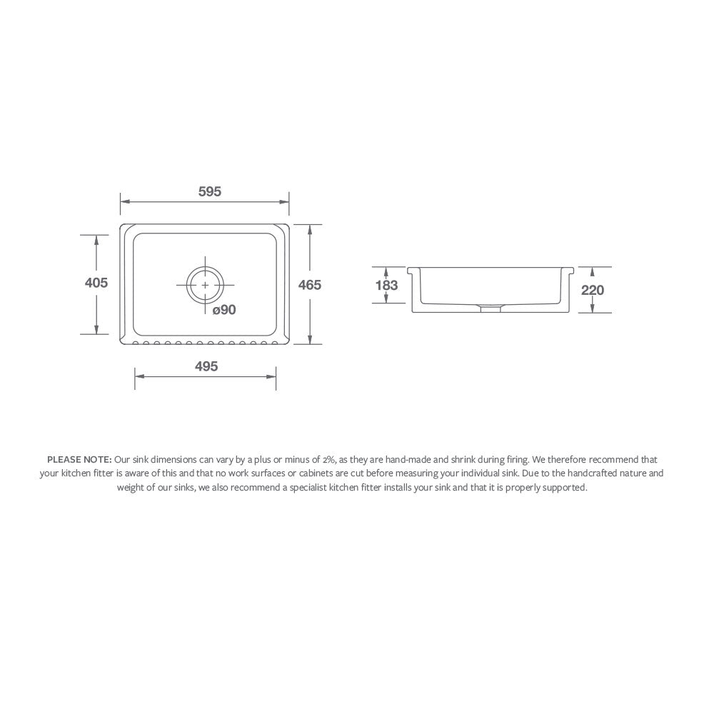 Shaws Bowland 600 Sink