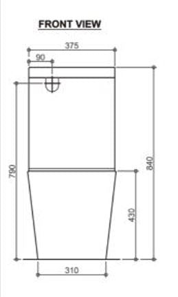 Mimi T1 Back to Wall Toilet Pan
