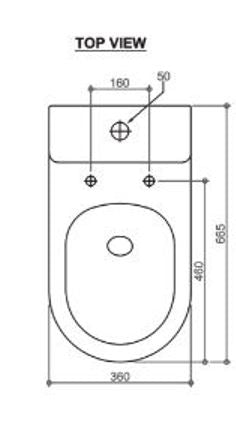Mimi T1 Back to Wall Toilet Pan