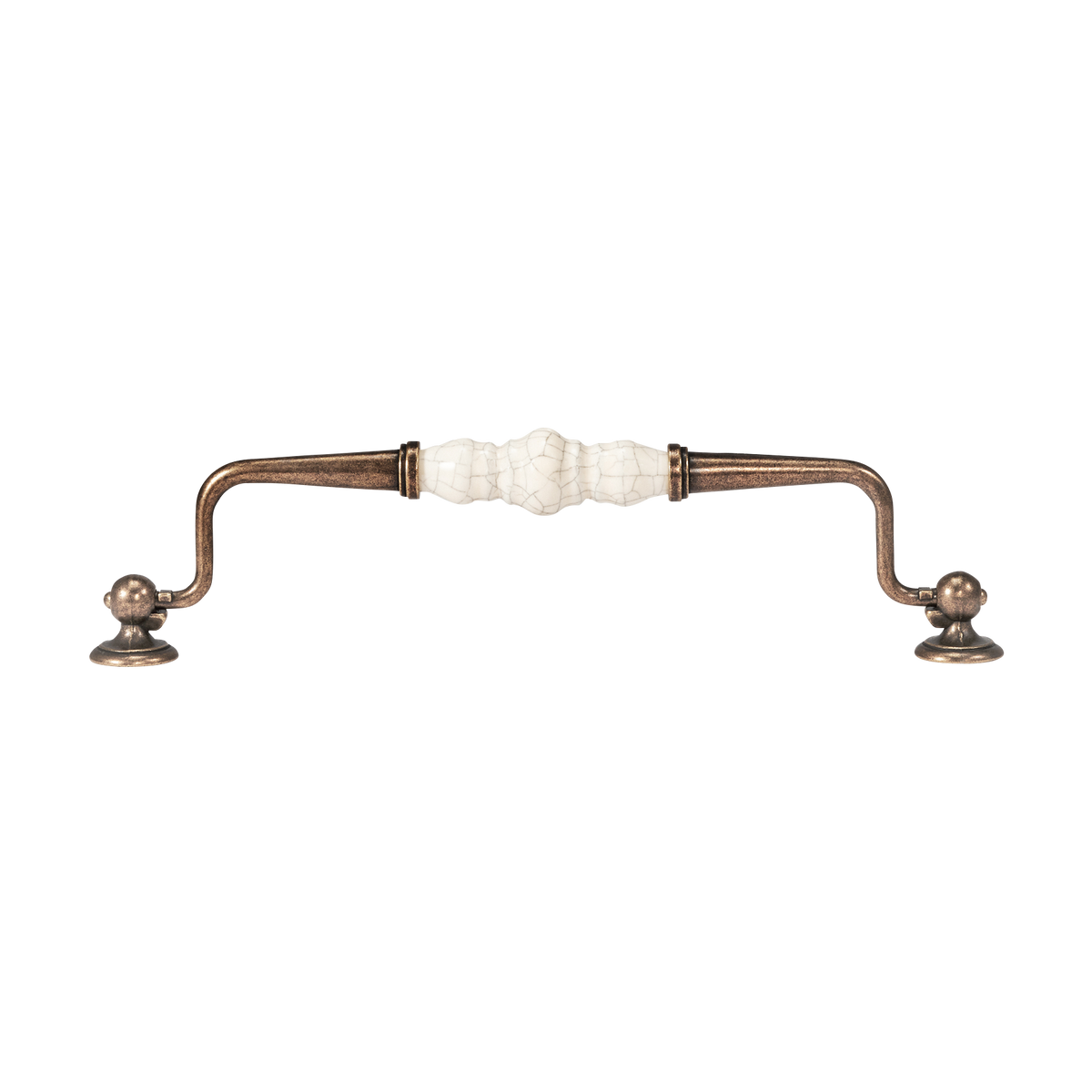 Momo Trianon Swivel Bail 224mm in Cream Crackle & Antique Brass - view 2