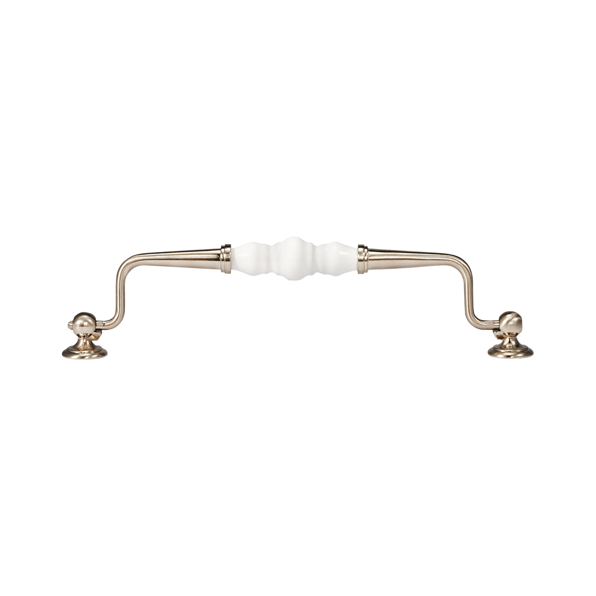Momo Trianon Swivel Bail 224mm in White & Brushed Nickel - view 2