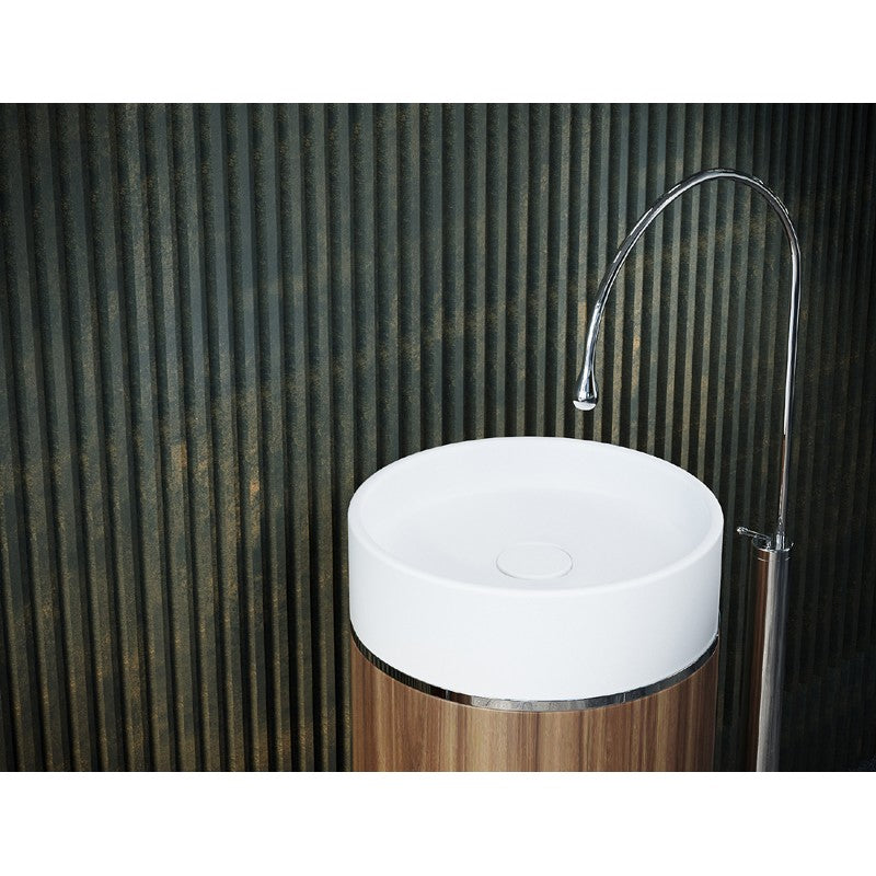 BelBagno Tesoro Chrome Pedestal Basin