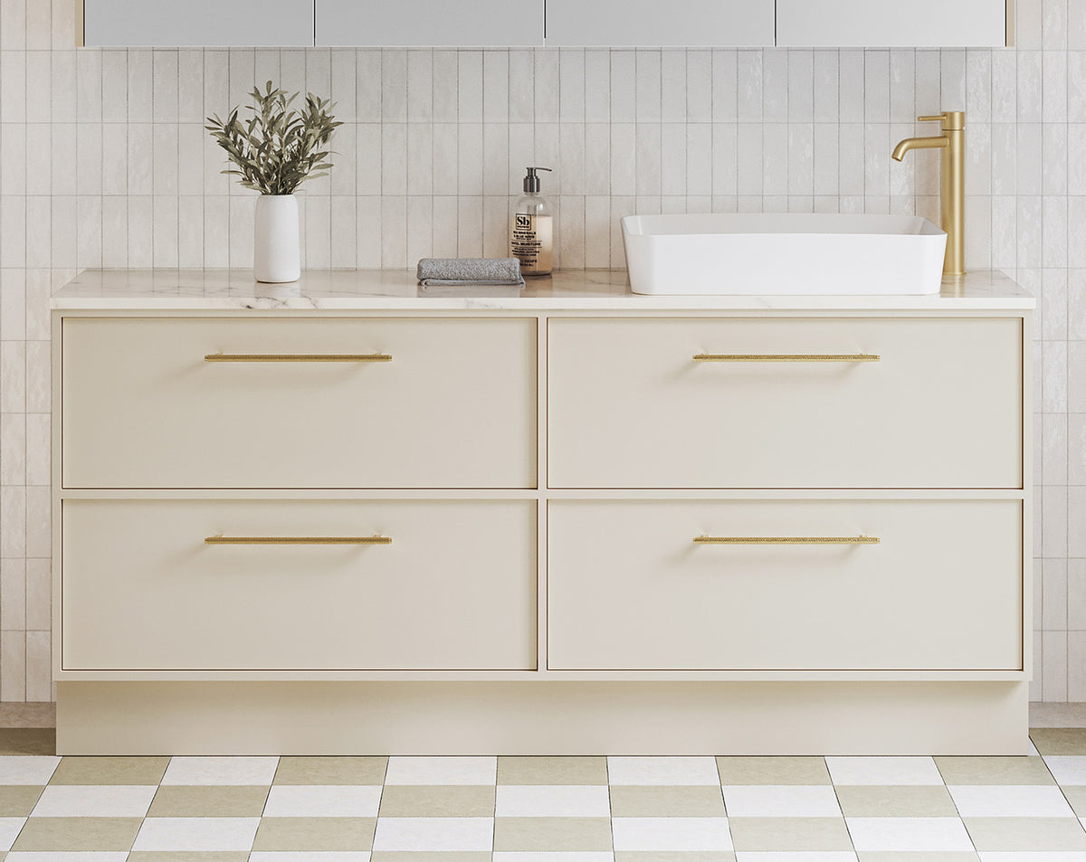 Timberline Taro floor standing vanity with offset basin