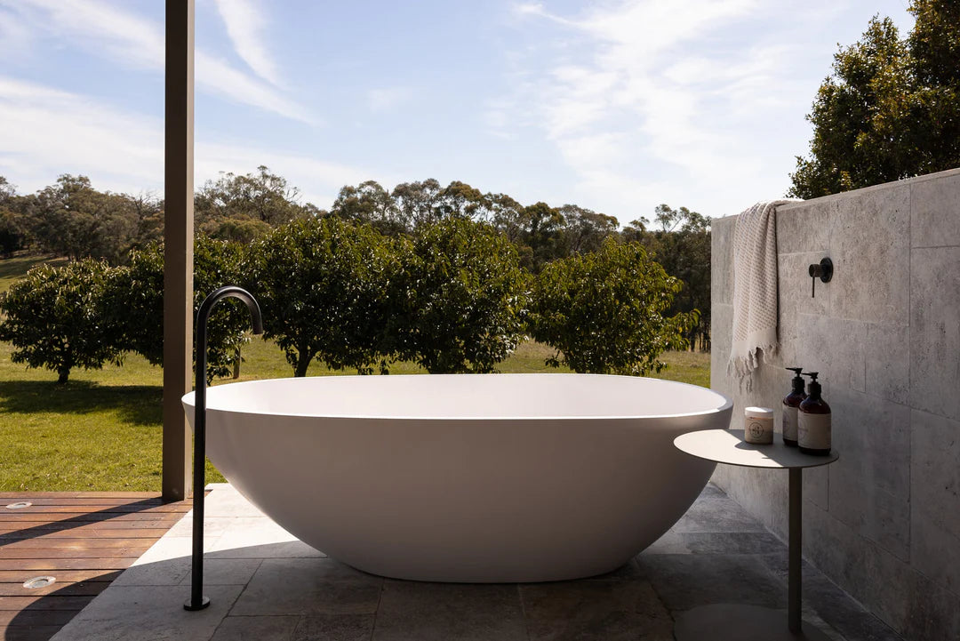 Meir Round Freestanding Bath Spout - Shadow