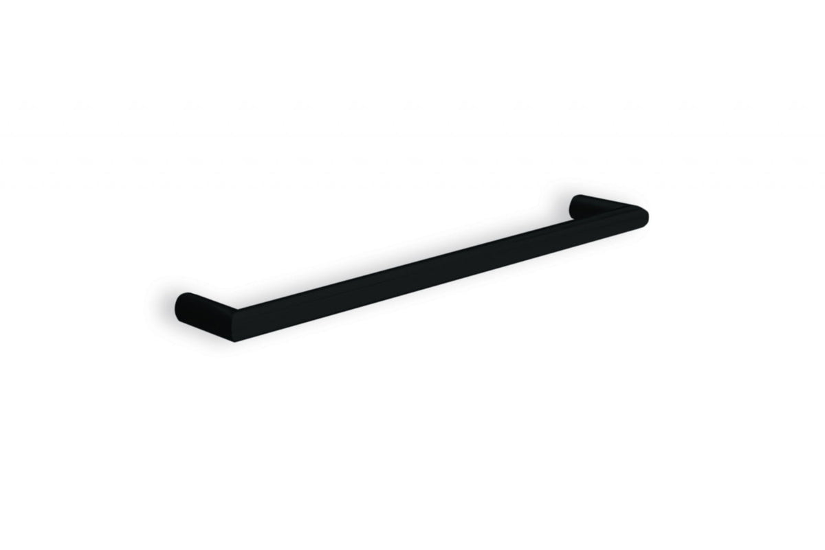 Thermogroup Thermorail 12V Round Single Bar Heated Towel Rail Matt Black