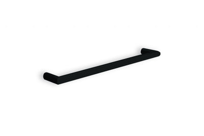 Thermogroup Thermorail 12V Round Single Bar Heated Towel Rail Matt Black