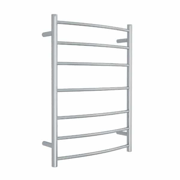 Thermogroup Thermorail 240V Curved Round Budget Ladder Heated Towel Rail Polished Stainless Steel
