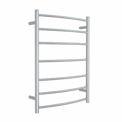 Thermogroup Thermorail 240V Curved Round Budget Ladder Heated Towel Rail Polished Stainless Steel