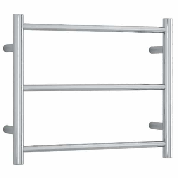 Thermogroup Thermorail 240V Straight Round Budget Heated Towel Rail Polished Stainless Steel