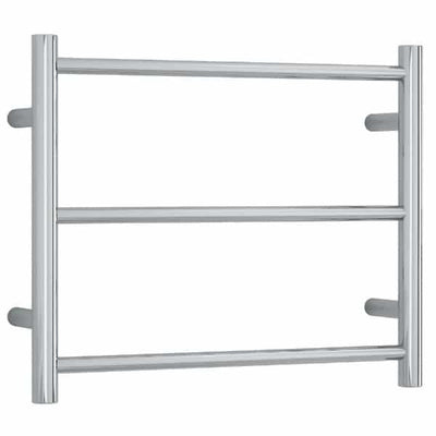 Thermogroup Thermorail 240V Straight Round Budget Heated Towel Rail Polished Stainless Steel