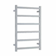 Thermogroup Thermorail 240V Straight Square Budget Heated Towel Rail Polished Stainless Steel