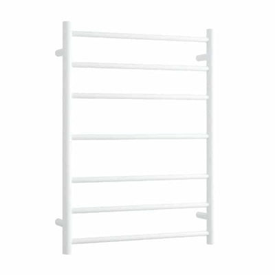 Thermogroup Thermorail 240V Round Ladder Heated Towel Rail Satin White