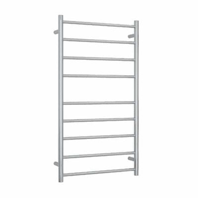 Thermogroup Thermorail 240V Straight Round Budget Ladder Heated Towel Rail Polished Stainless Steel
