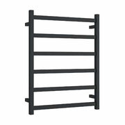 Thermogroup Thermorail 240V Square Ladder Heated Towel Rail Matt Black
