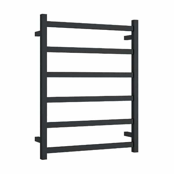 Thermogroup Thermorail 240V Square Ladder Heated Towel Rail Matt Black