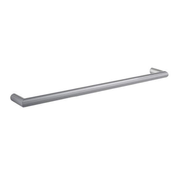 Thermogroup Thermorail 12V Round Single Bar Heated Towel Rail Brushed Stainless Steel