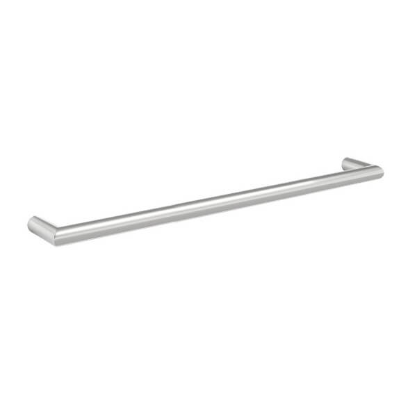 Thermogroup Thermorail 12V Round Single Bar Heated Towel Rail Polished Stainless Steel