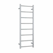 Thermogroup Thermorail 240V Straight Round Ladder Heated Towel Rail Polished Stainless Steel