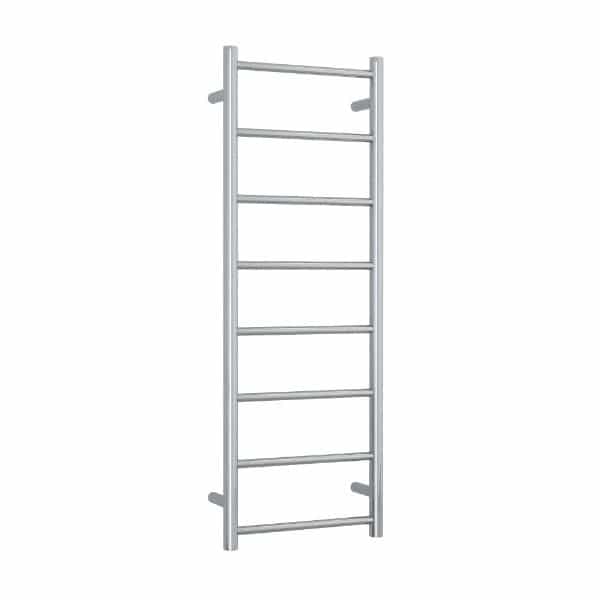 Thermogroup Thermorail 240V Straight Round Ladder Heated Towel Rail Polished Stainless Steel