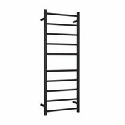Thermogroup Thermorail 240V Round Ladder Heated Towel Rail Matt Black